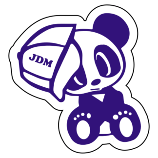 JDM Hat Panda Sticker (Purple)